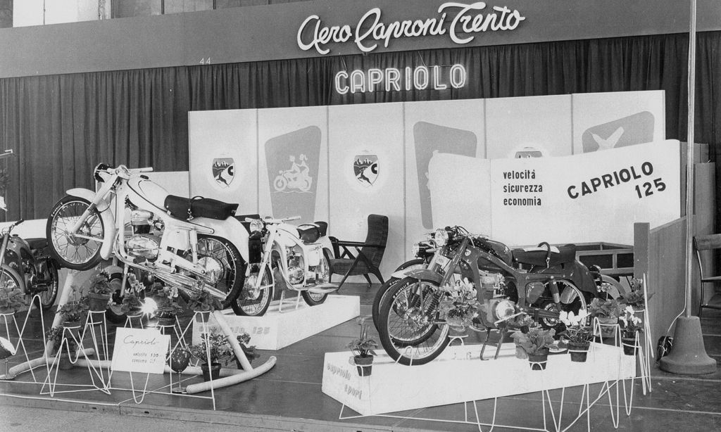 Aero Caproni Capriolo at the 1956 EICMA Milano Motorcycle exhibition