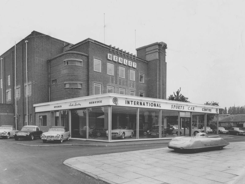 The former Donald M. Healey garage at the old cinema at Coton End, Warwick