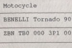 2003 Benelli Tornado Novecento Tre