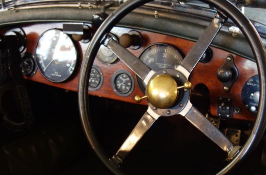 1930 Bentley 4½ Litre Le Mans Cockpit