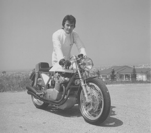 Massimo Tamburini with his 1971 MV Agusta 600 Bimota special