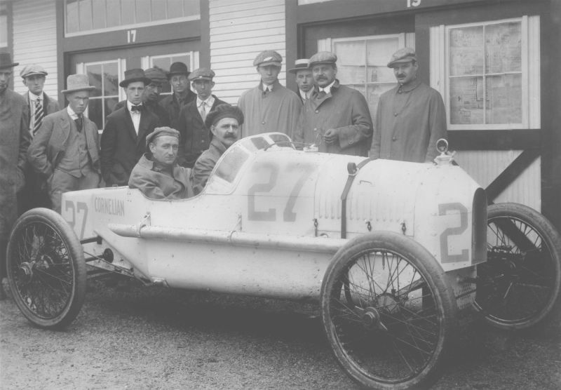 Louis, Arthur and Gaston Chevrolet with the 1915 Indianapolis 500 Cornelian