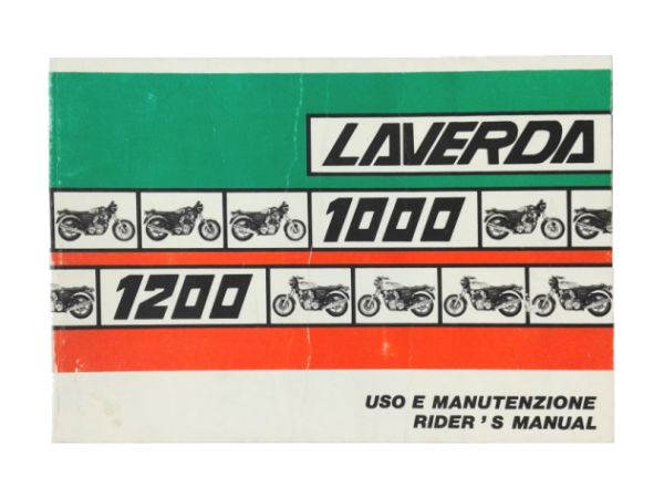 1979 Laverda 1000 - 1200 Riders Manual