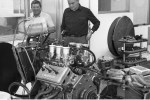 Luciano Zen & Giulio Alfieri testing the Laverda 1000 V6 Engine
