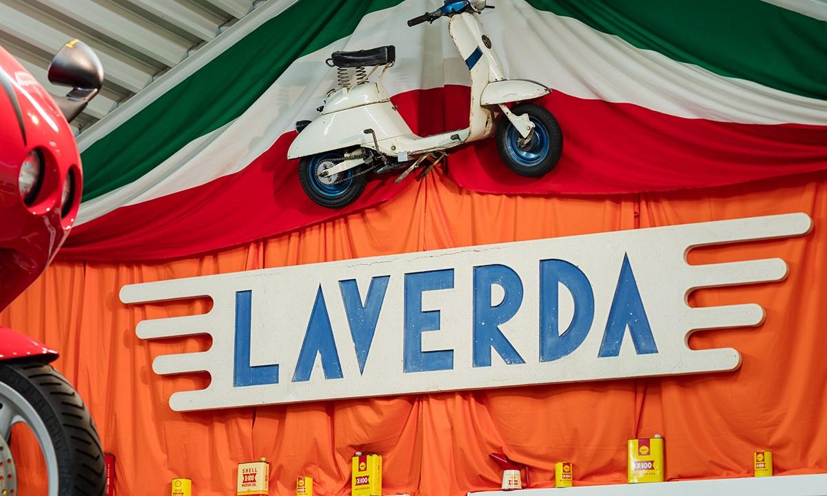 The original Laverda entrance sign of the old Breganze factory - Laverda Museum