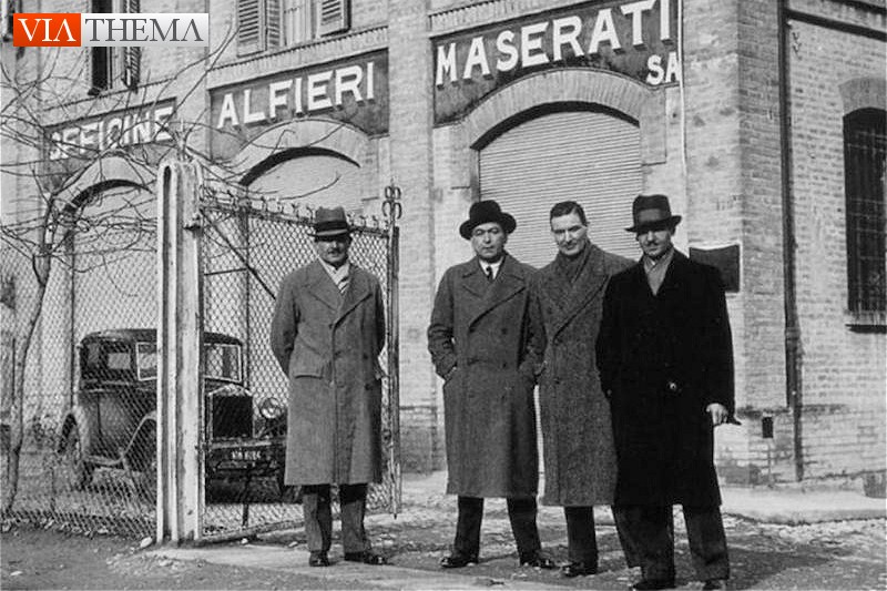 Ettore, Bindo, Ernesto & Alfieri II Maserati. Modena 1931
