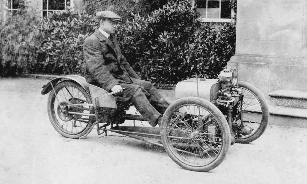 First Morgan Three wheeler Runabout build in the school workshops at Malvern College, 1909