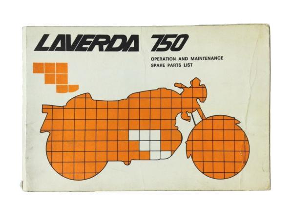 1974 Laverda 750 Operation and Maintenance Spare Parts List