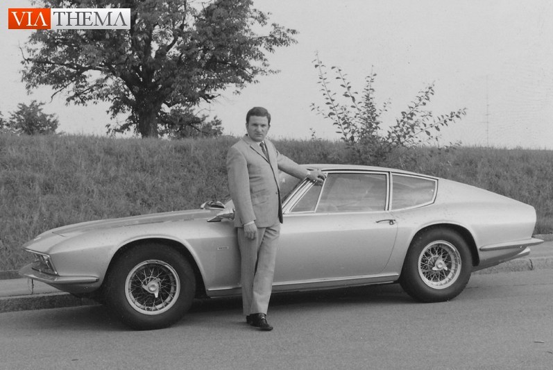 Peter Monteverdi with a 1967 Monteverdi High Speed 375 S by Frua